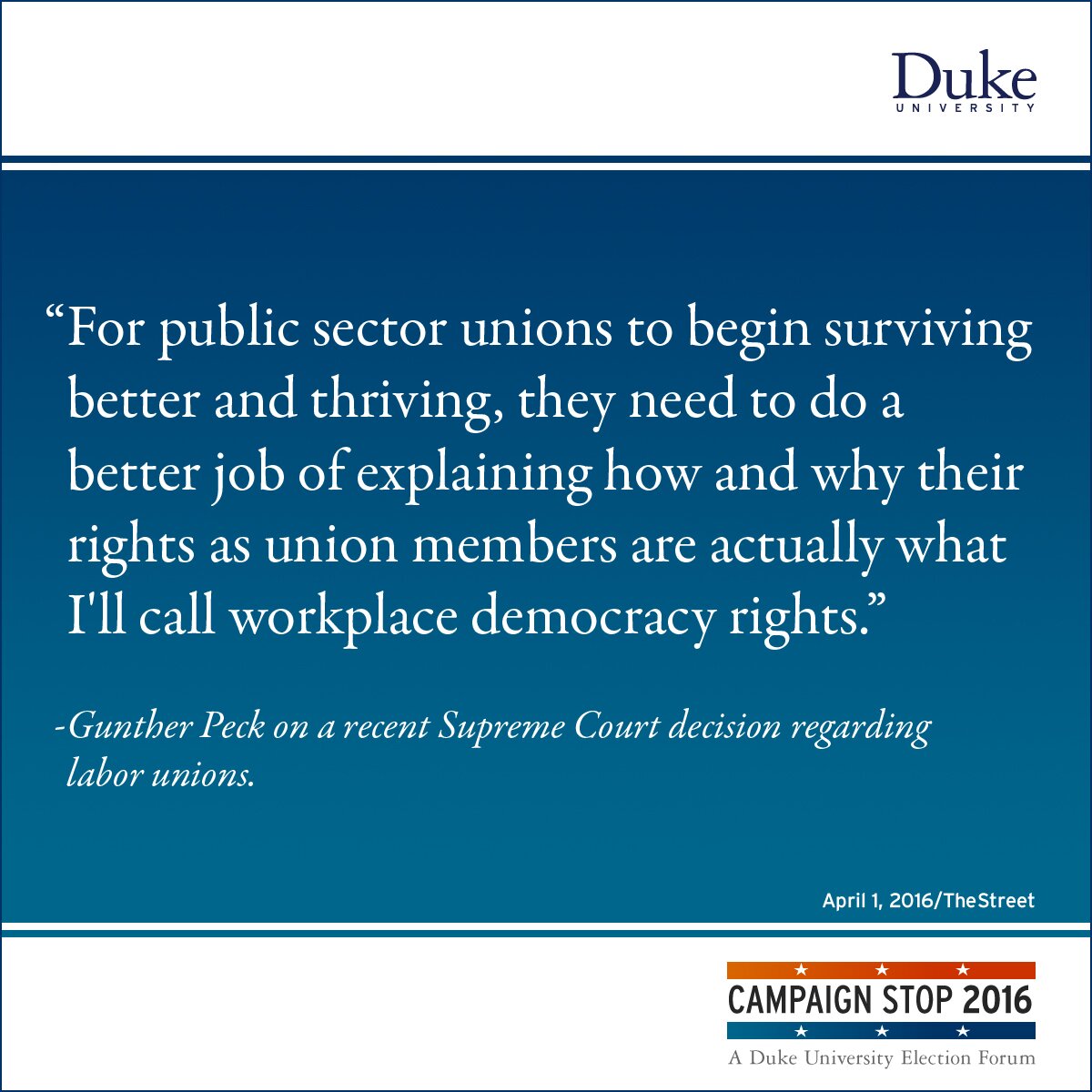 “For public sector unions to begin surviving better and thriving, they need to do a better job of explaining how and why their rights as union members are actually what I