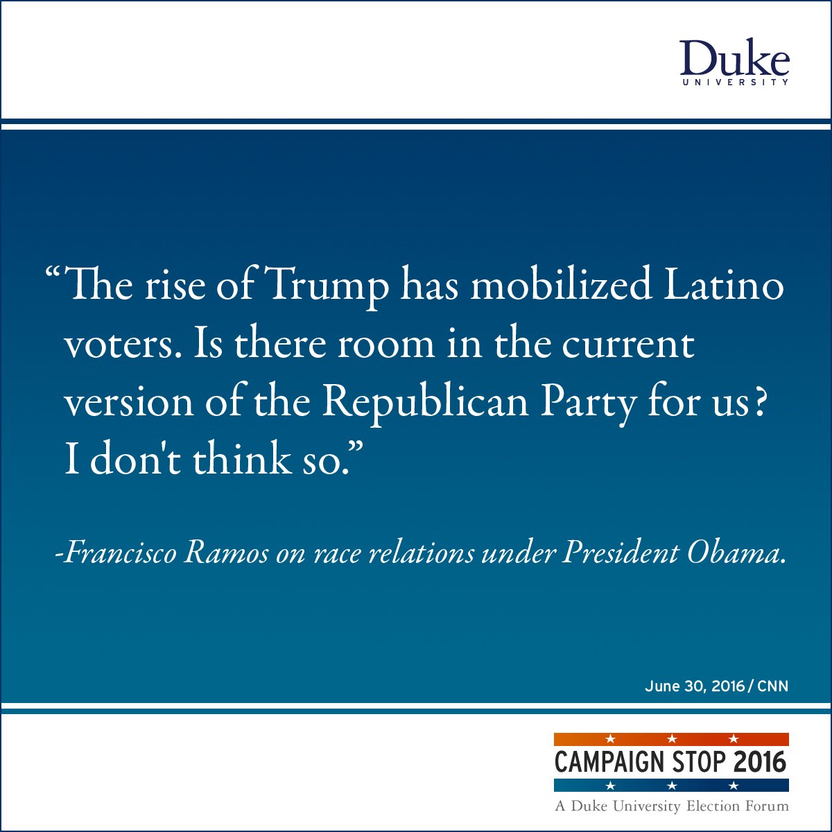 “The rise of Trump has mobilized Latino voters. Is there room in the current version of the Republican Party for us? I don