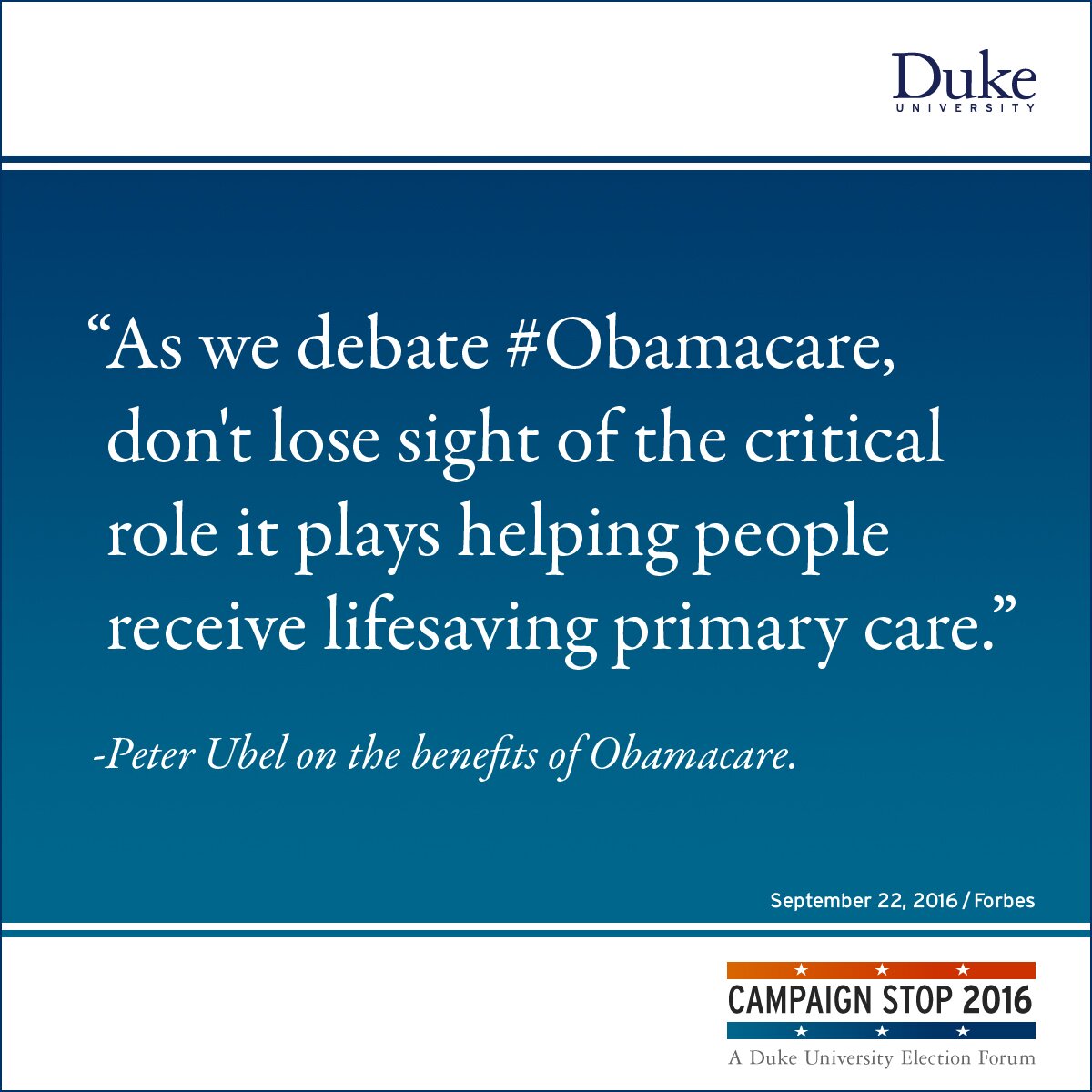 “As we debate #Obamacare, don
